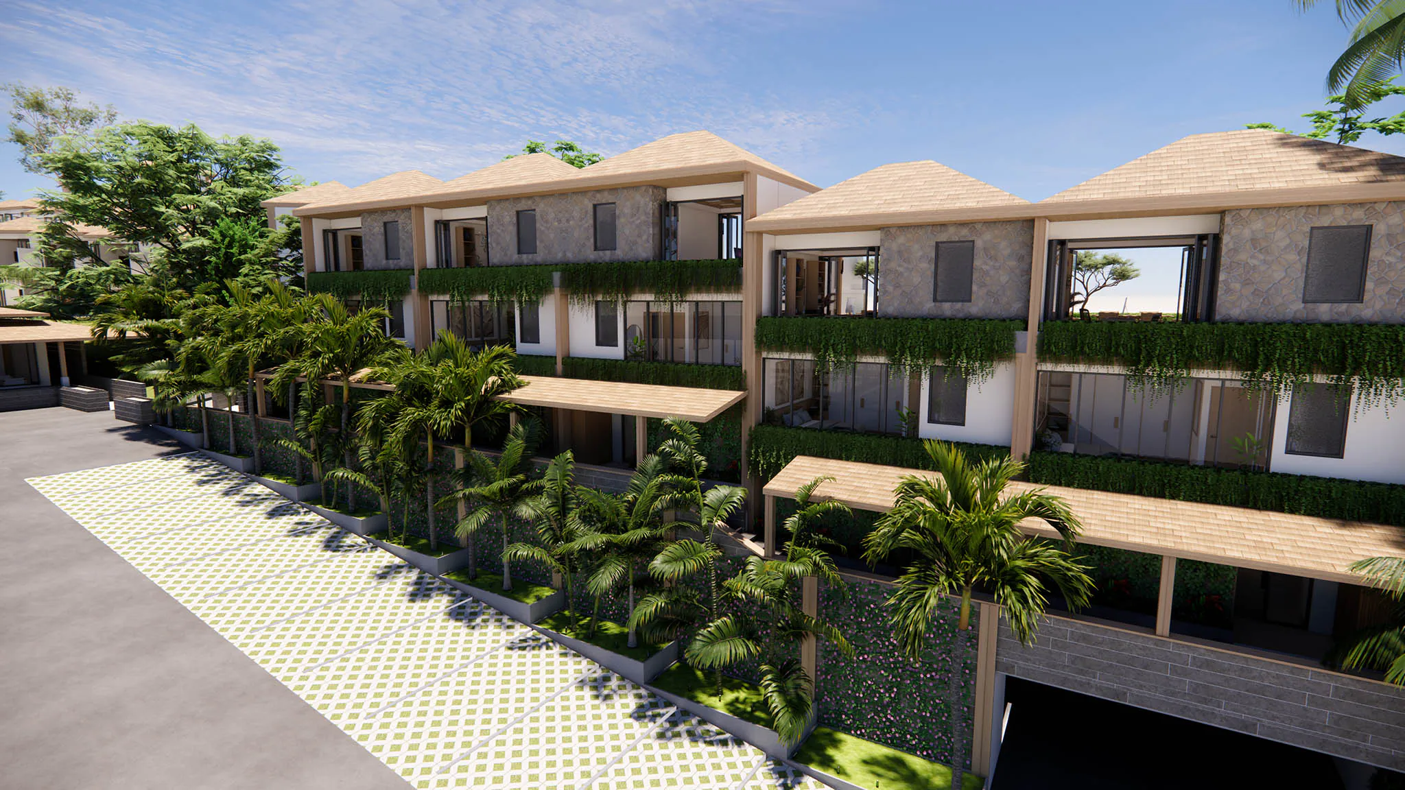 KAHLI Terraces: front view render