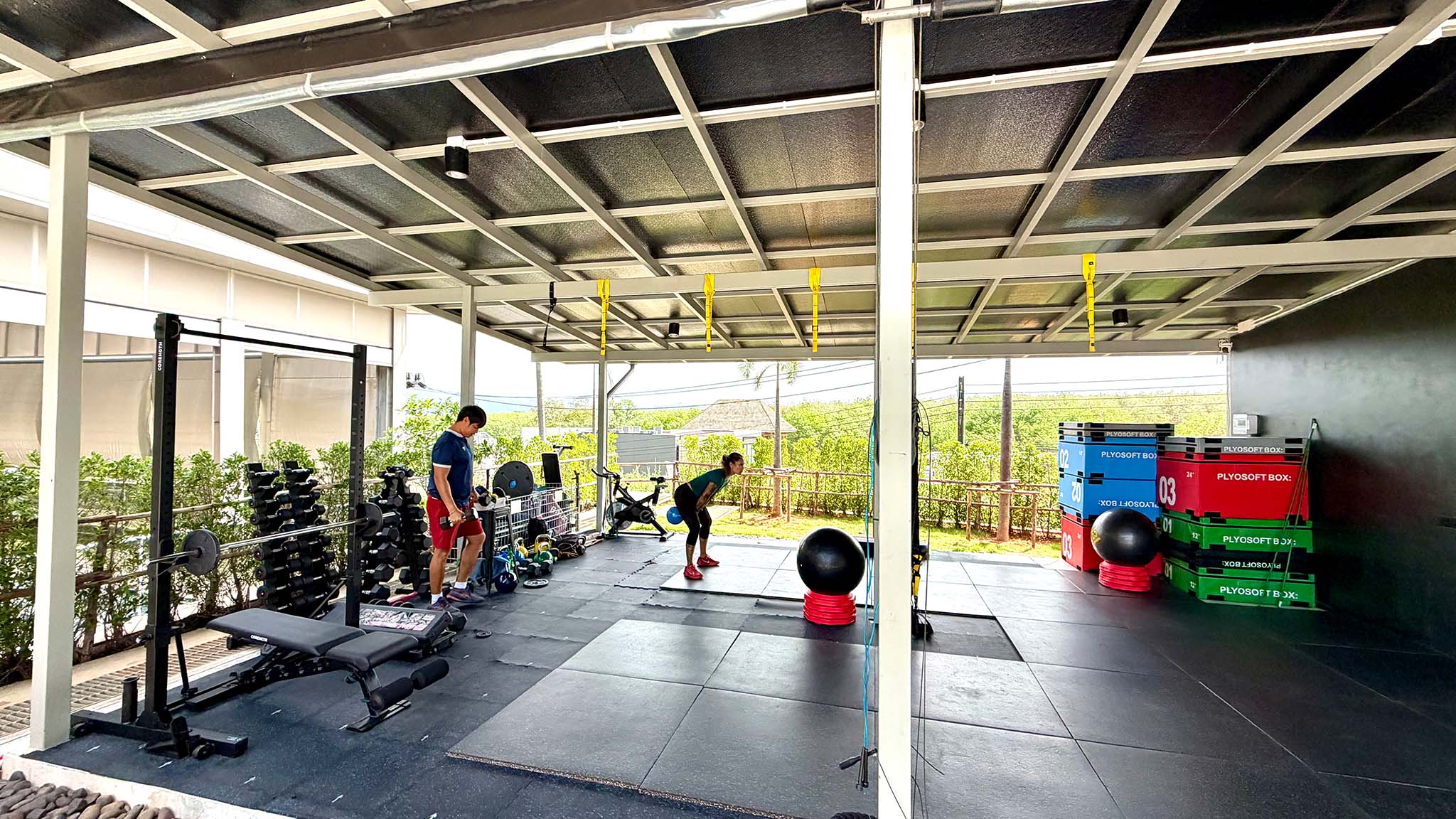 Outdoor fitness area